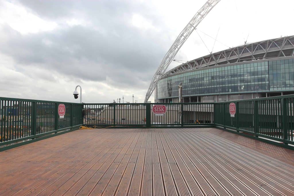 Observation deck built outside of Wembley Stadium. 