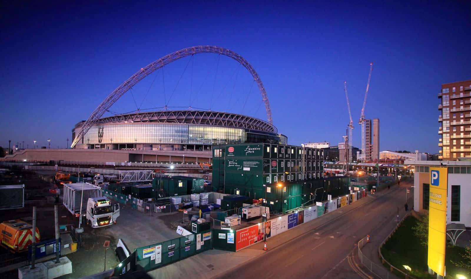 Wembley Park portable building containers