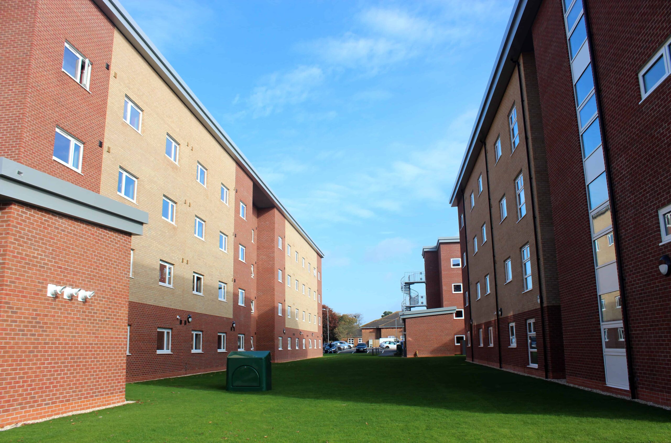 Alternate view of the modular accomodation complex. 